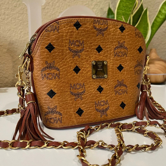 MCM Cognac Sling Bag - Picture 3 of 12